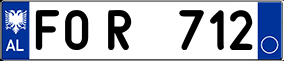 Trailer License Plate